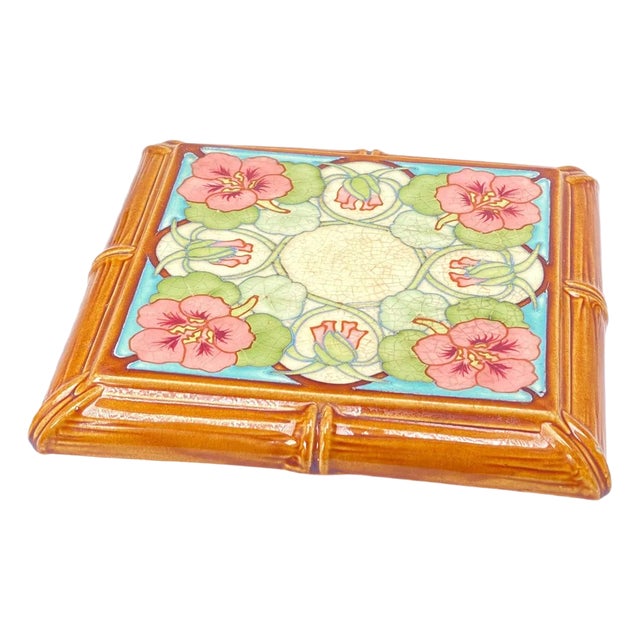 Art Nouveau Trivet in Ceramic by Hippolyte Boulanger, 1920 For Sale