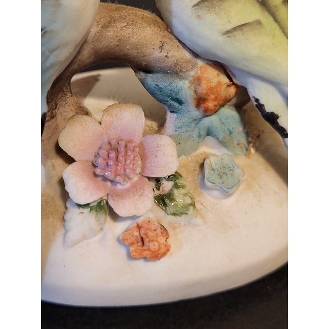 Lefton Bisque Porcelain Parakeet Trinket Box For Sale - Image 10 of 14