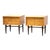 1960s Maple and Walnut Nightstands - a Pair For Sale