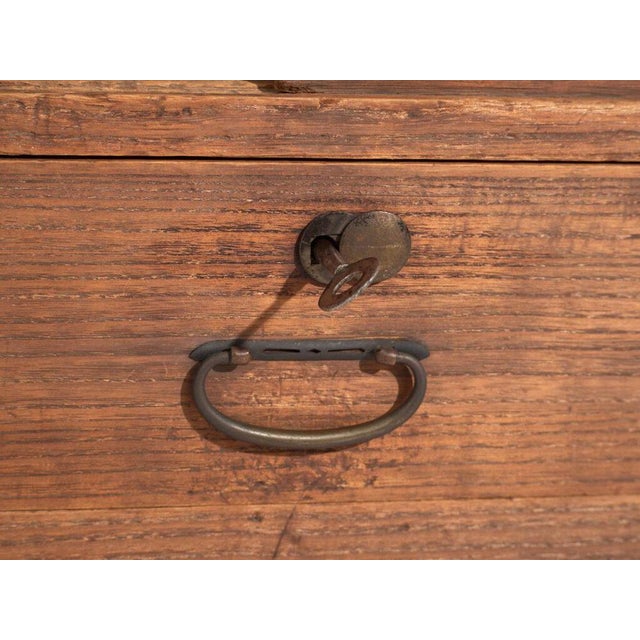 Low Antique Japanese Tansu Cabinet For Sale - Image 3 of 13