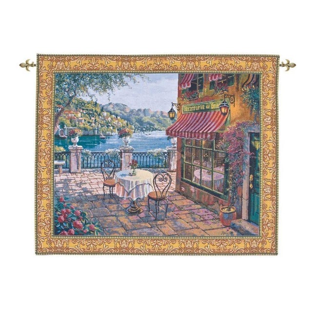 This beautiful tapestry is woven on a jacquard loom by skilled weavers, keeping alive the centuries old tradition of...