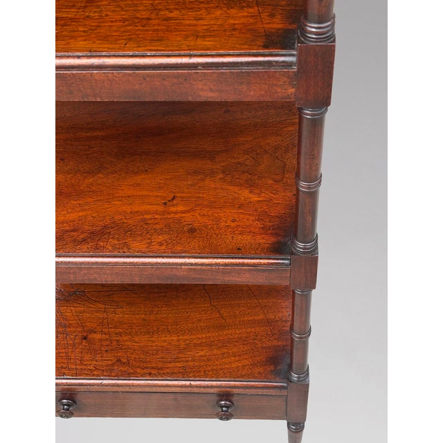19th Century George III Mahogany Whatnot Music Stand, 1810 For Sale - Image 6 of 13