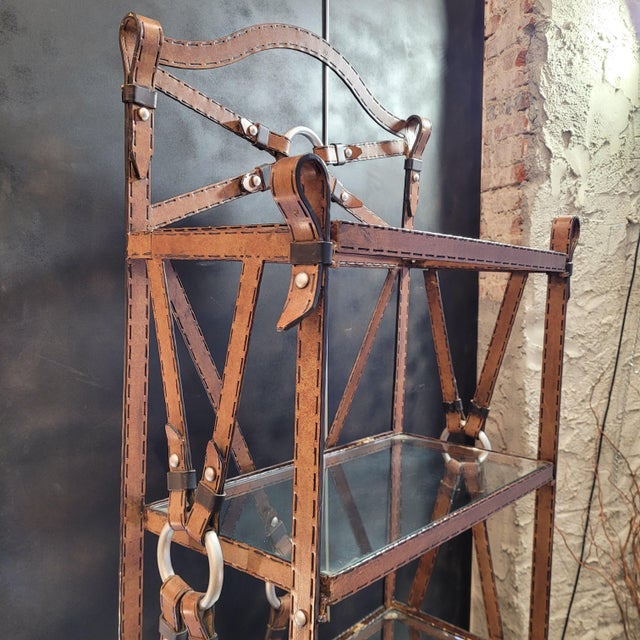 Vintage Display Case in Wrought Iron by Jacques Adnet for Hermès, 1970s For Sale - Image 7 of 18