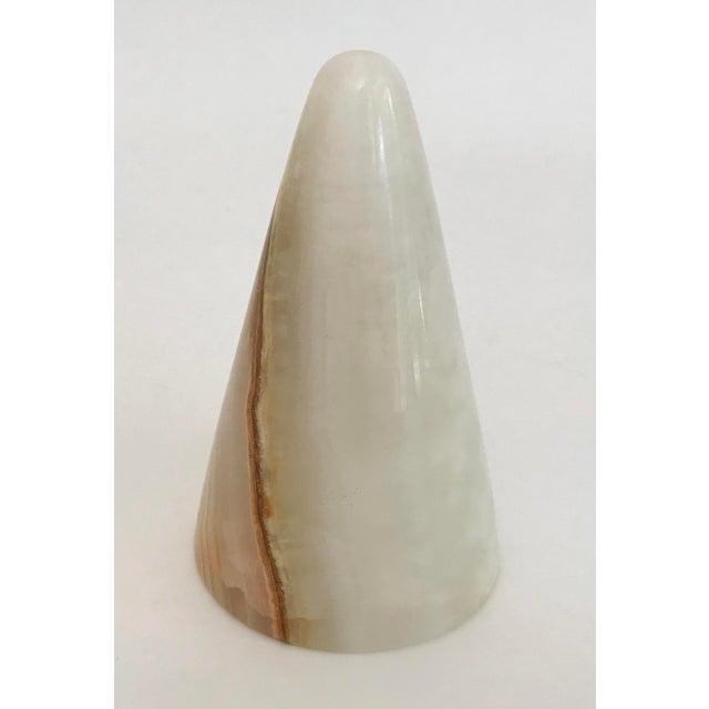Postmodern Vintage Conical Onyx Paper Weight For Sale - Image 3 of 3