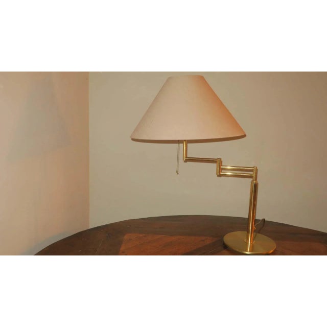 Mid-Century Modern Italian Multi-Adjustable Brass Table Lamp from Relux Milano, 1970s For Sale - Image 3 of 13