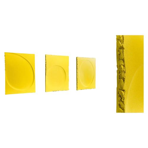 Ceramic Wall Tiles in Yellow Wty#01 Sculptural Object by Caspi Ceramics Nl For Sale - Image 7 of 7