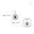 Radiant Emerald-Cut Deep Blue Sapphire & Diamond Halo Pendant in 14k Gold For Sale - Image 11 of 14