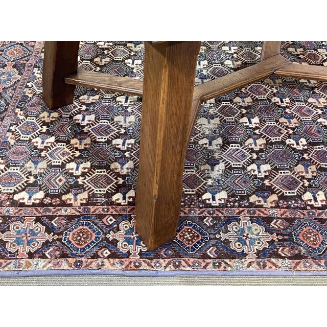 Oak Table with 2 Extensions, 1930s For Sale - Image 9 of 12