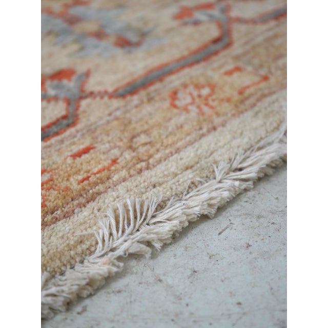 Hand Woven Low Weave Approx. 6x9 Turkish Area Rug For Sale - Image 4 of 11