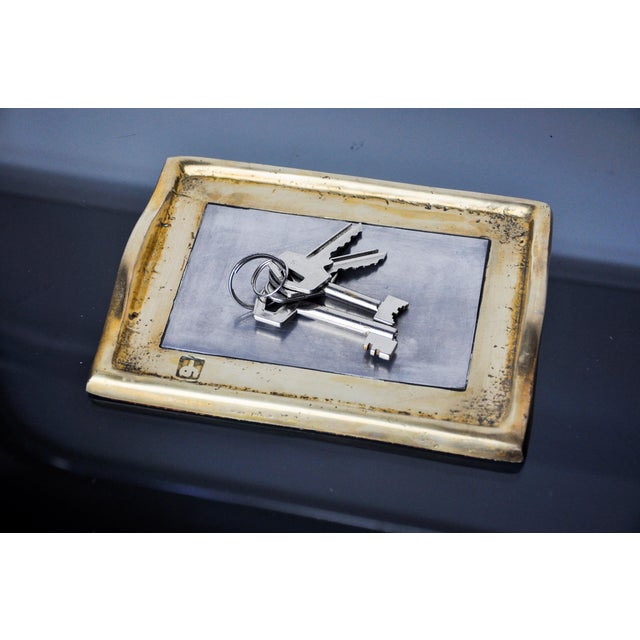 Superb brutalist empty pocket designed and created by the artist David Marshall in the 80s in Spain. Brass and aluminum...