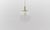 Large Ball Pendant Lamp in Brass and Clear Glass, 1960s For Sale - Image 11 of 12