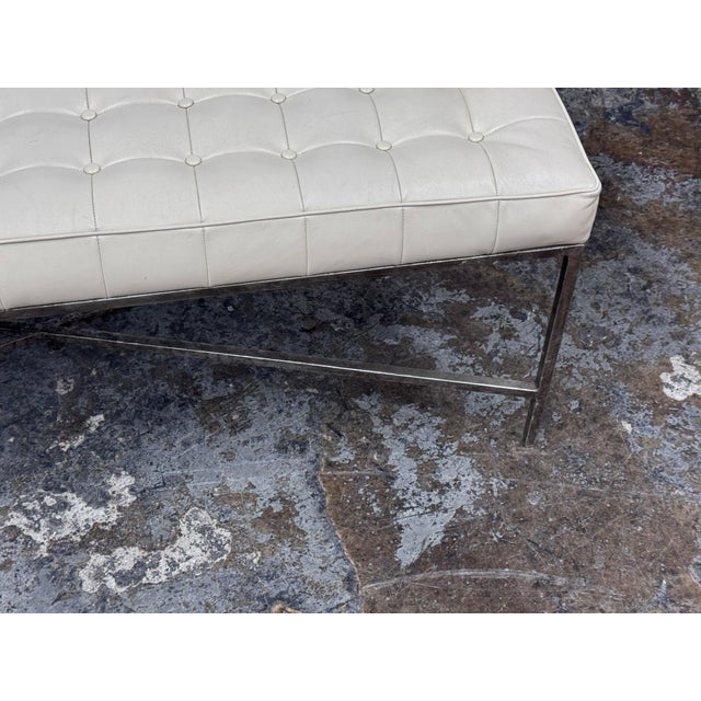 Off-white Oly Studio Jonathan Bench For Sale - Image 8 of 12