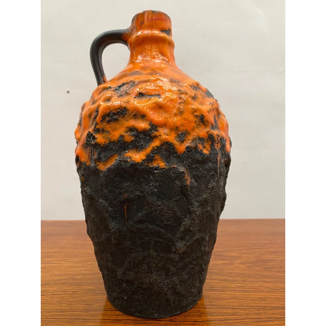 German Ceramic Vase in Fat Lava by Carstens Tönnieshof, 1960s For Sale - Image 3 of 10