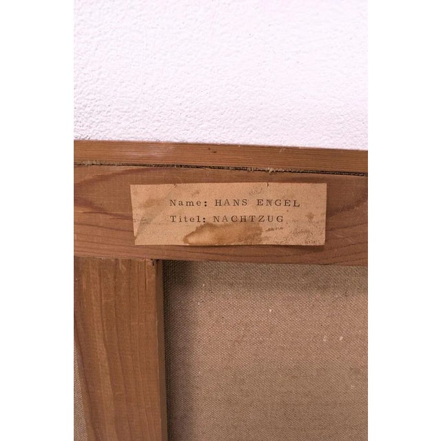 Paint Hans Engel, Abstract Composition, Painting For Sale - Image 7 of 9