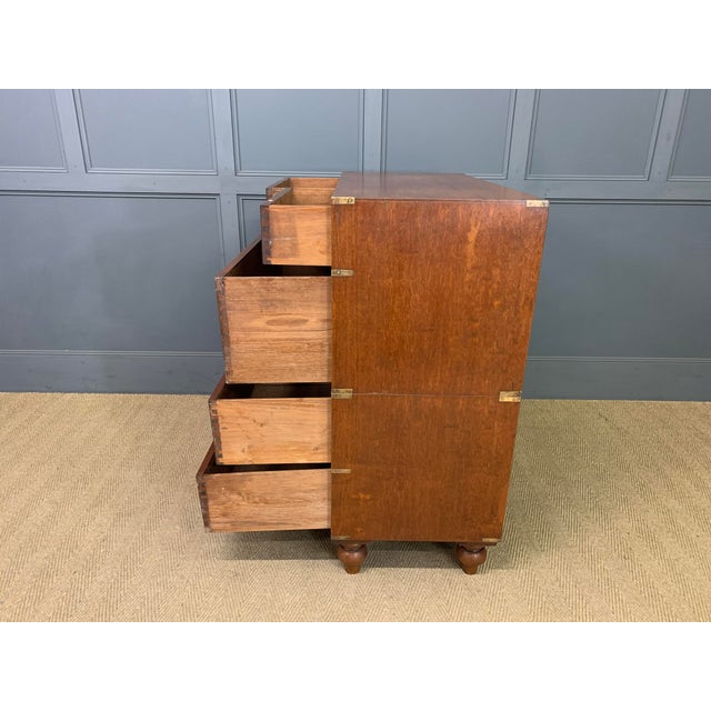 Victorian Teak Military Chest by Army & Navy, 1885 For Sale - Image 13 of 16