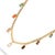 Multicolor Gemstone Gold Chain Choker Necklace For Sale - Image 4 of 10