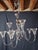 Silver Vintage Chandelier in Chrome Metal and Thick Glass, 1960s For Sale - Image 8 of 9