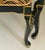 Mid-Century Modern Gorgeous Mackenzie Childs Style 4 Chairs Black Lacquer TigerBrocade For Sale - Image 3 of 11