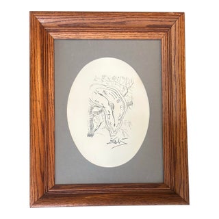 1960’s Original Melting Clock by Salvador Dali Lithograph Signed in Pencil For Sale