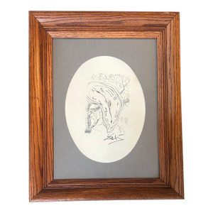 1960’s Original Melting Clock by Salvador Dali Lithograph Signed in Pencil
