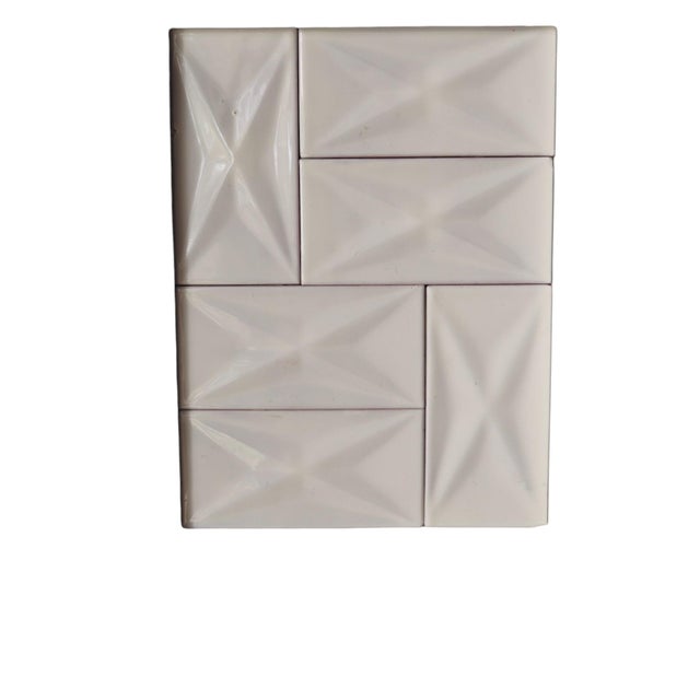 Wall panel composed of a very rare group of 6 ceramic tiles designed in 1960 by Gio Ponti for Joo Ceramiche Milano,...
