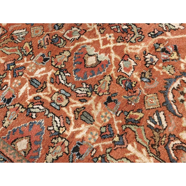 Antique Persian Mahal Rug. 9'4"x 11'10" For Sale - Image 15 of 18