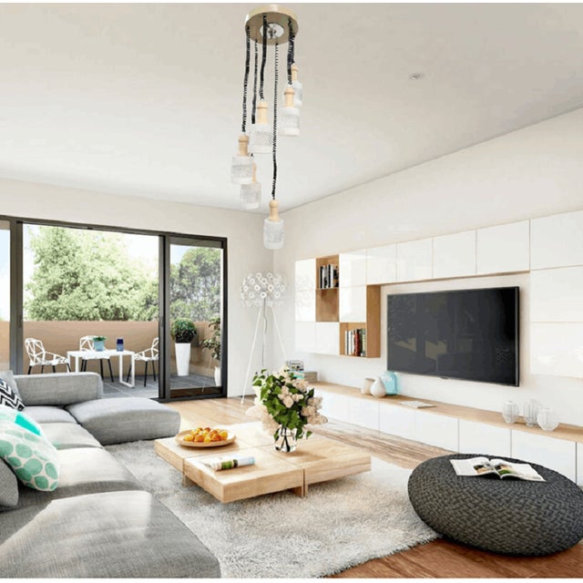 Metal Elicoidale Murano Glass Chandelier with 6 Lights, 1960s For Sale - Image 7 of 7