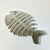 1980s Vintage Coastal Boho Chic Trompe L’Oeil Style Aluminum Fish Trivet For Sale - Image 11 of 13