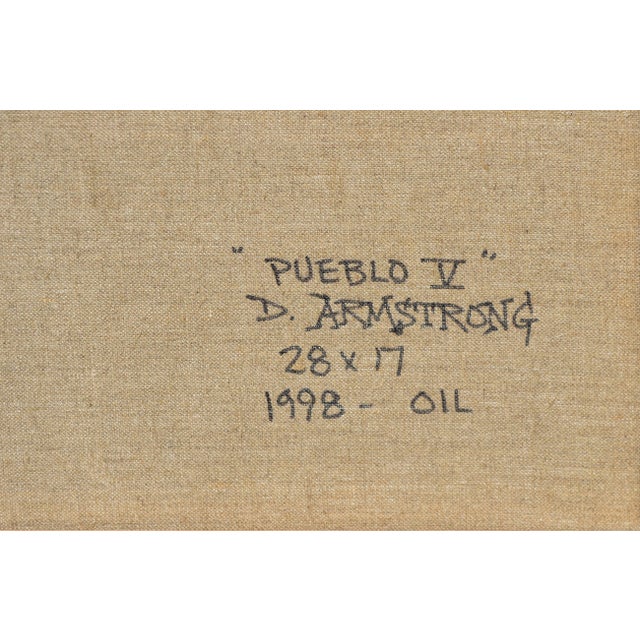 1990s "Pueblo V" - Minimal Silhouetted Landscape by Duane Albert Armstrong For Sale - Image 5 of 6