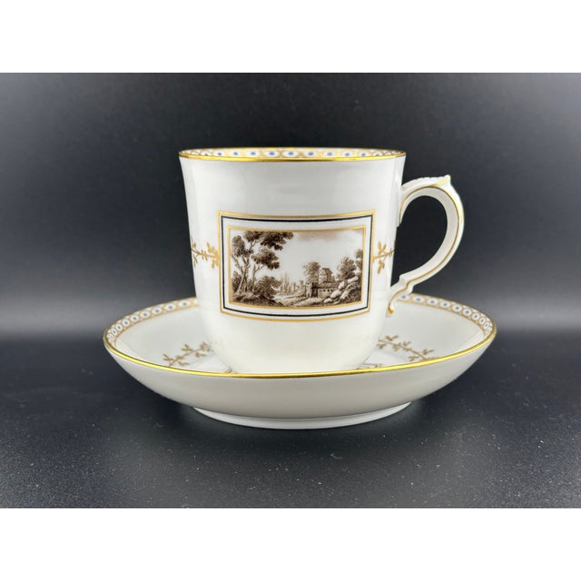 Ceramic Richard Ginori Fiesole Mug – 8 Oz Italian Porcelain, Landscape Scene - 2pc For Sale - Image 7 of 9