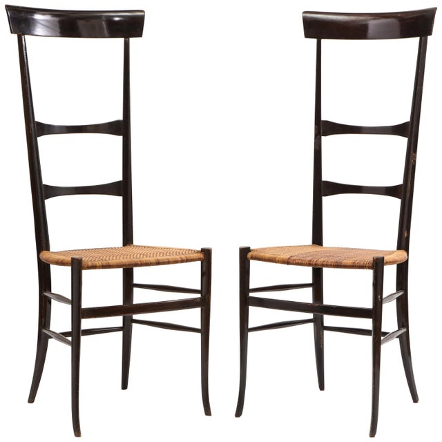 Pair of Chiavari "Super Leggera" Chairs, Italy, 1950s For Sale - Image 13 of 13