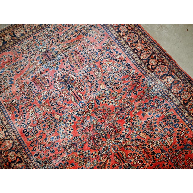 1920s, Handmade Antique Persian Sarouk Rug 4' X 6.8' For Sale In New York - Image 6 of 11
