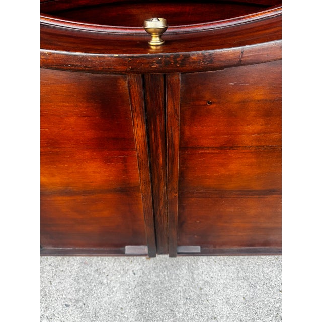 Brown Dessin Fournir Style Serpentine Mahogany Chest For Sale - Image 8 of 9