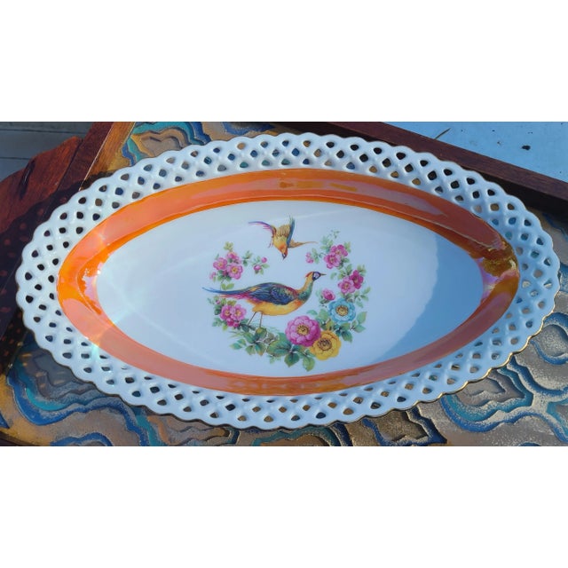 Mid 20th Century LastChance!Vintage Schumann Bavaria Reticulated Bowl For Sale - Image 5 of 12