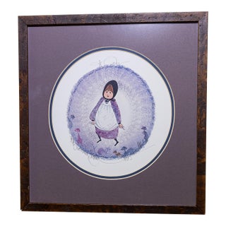 1990s Signed P. Buckley Moss "Cindy" – Rare Limited Edition Artist Proof (12/25) For Sale