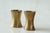 Metal Mid-Century Modern Brutalist Candleholders in Patinated Brass, 1970s, Set of 2 For Sale - Image 7 of 8