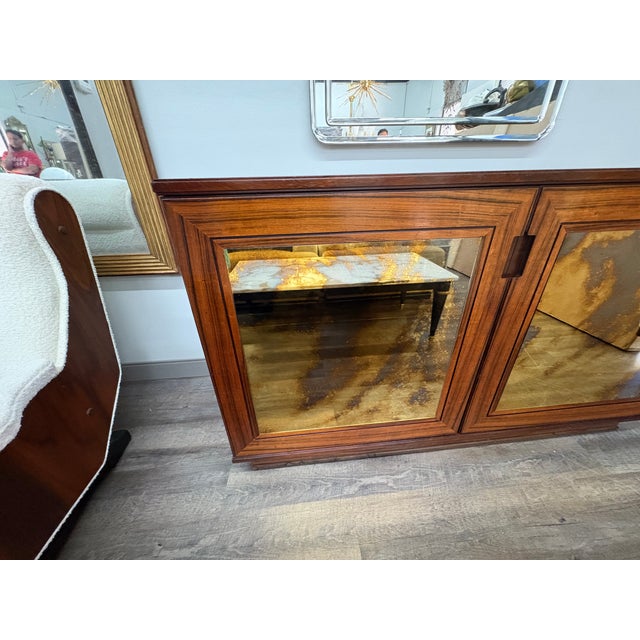 1960s Italian Modern Credenza With Mirrored Doors For Sale - Image 11 of 13