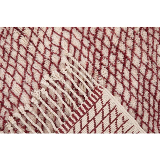 Premium Oversize Hand-Knotted Moroccan Wool Rug | 13'10" X 10'2" | One of a Kind For Sale - Image 6 of 7