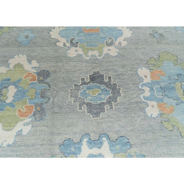 Turkish Oushak Rug 10'2" x 14'6" #20415 For Sale - Image 4 of 8