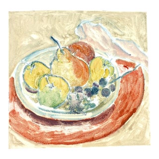 Fresh French Fruit, Monotype on Paper For Sale