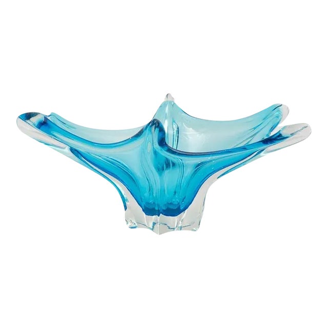 Vintage Italian Glass Plateau For Sale