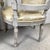 Gold Pair of Louis XVI Style Neoclassical Armchairs For Sale - Image 8 of 12