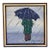 1973 Walking in the Rain Mid-Century Postmodern Impressionist Painting by Lynn Wright For Sale
