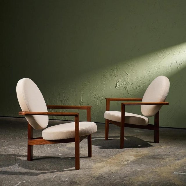 Three-Legged Easy Chairs in Teak by Bent Møller Jepsen for Sitamo, Denmark, 1961, Set of 2 For Sale - Image 3 of 15