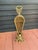 Solid brass peacock-style expandable fireplace screen. Early 1900s vintage in good condition. Clasps on each side to hold...