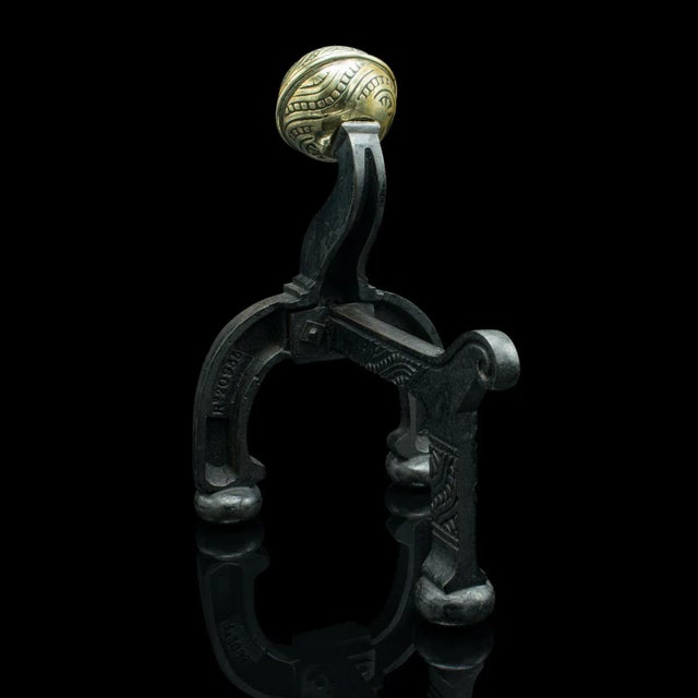 1880s Antique Victorian English Decorative Firedogs For Sale - Image 6 of 12