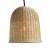 Classic and simple dome shaped wicker pendant lantern. Hand crafted natural raw wicker matte finish. Great texture and...