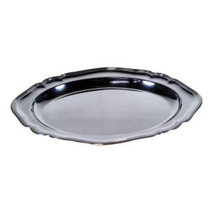 1960’s Vintage Mappin & Webb Silverplate Oval Platter Chippendale Applied Mount