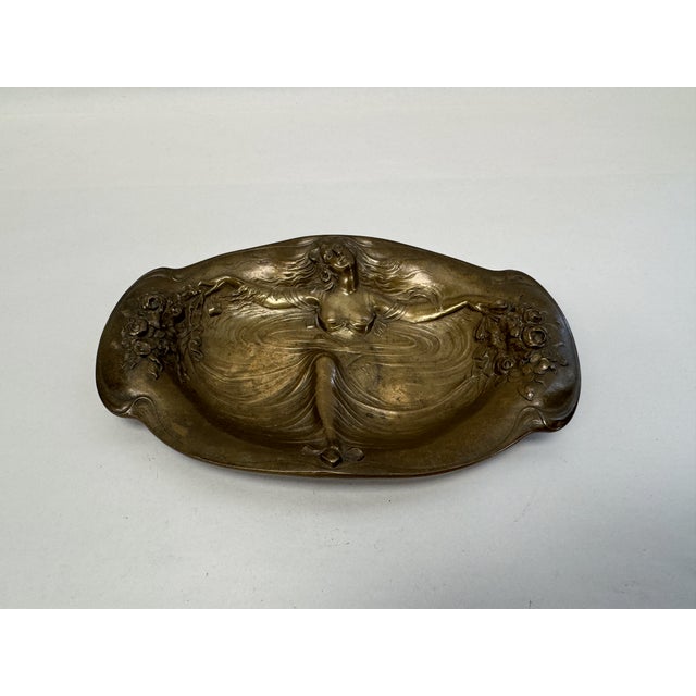 Art Nouveau Early 19th Century Bronze Vide Poche Desk Tray For Sale - Image 3 of 5
