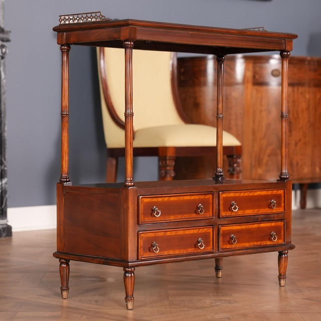 2020s Niagara Furniture Mahogany Serving Table For Sale - Image 5 of 11